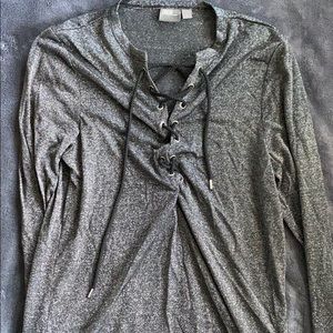 S- ASOS Crisscross Long Sleeve Shirt (Never Worn)